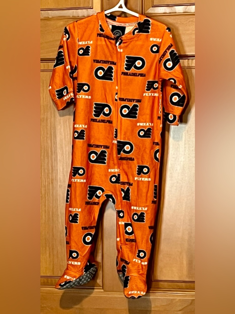 NHL Philadelphia Flyers Orange Kids One-Piece Footie